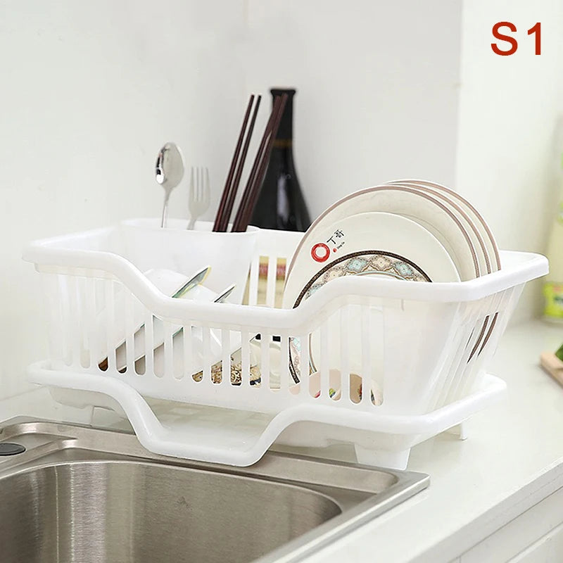 Kitchen Drainage Rack With Drainer Board Countertop