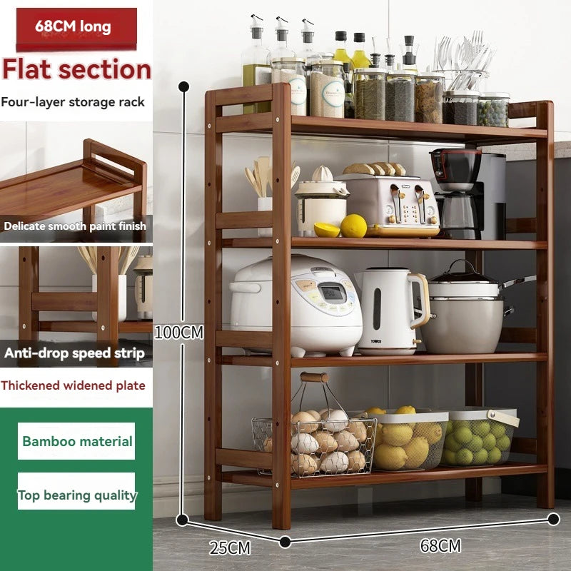 Kitchen shelf, floor standing multi-layer product
