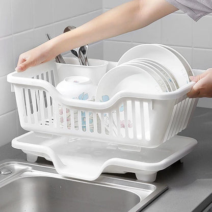 Kitchen Drainage Rack With Drainer Board Countertop