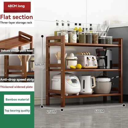 Kitchen shelf, floor standing multi-layer product
