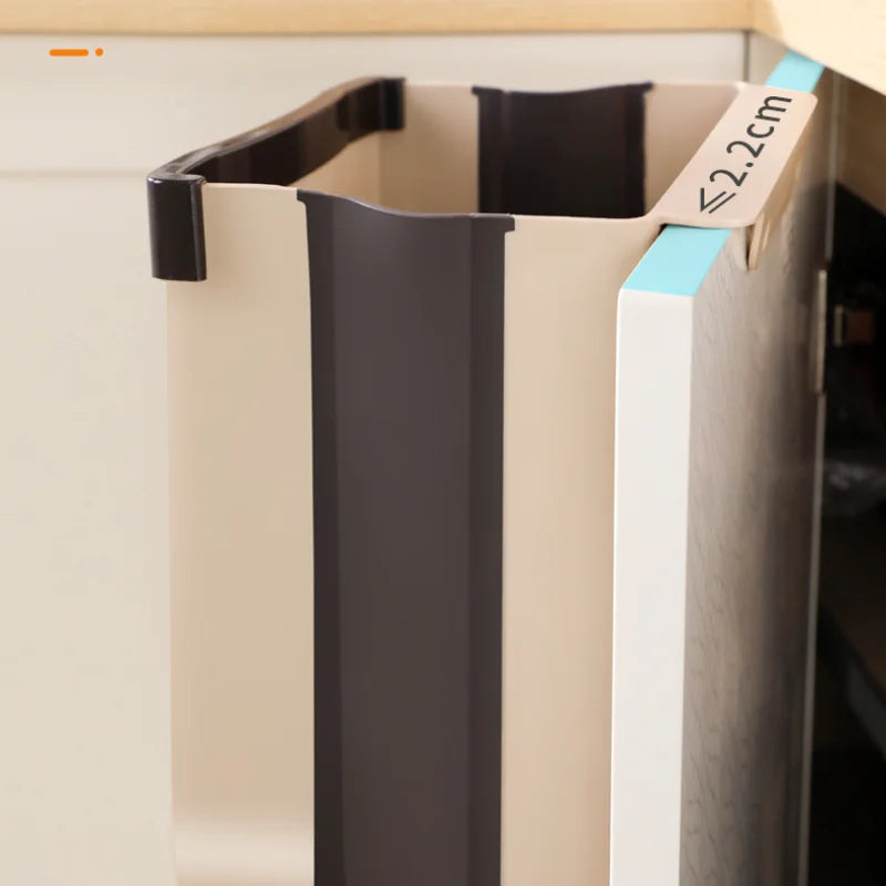 Kitchen Car Trash Can, Folding Garbage Bin