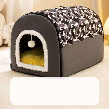 Warm Winter Cat Dog Bed Mat Deep Sleep Tent