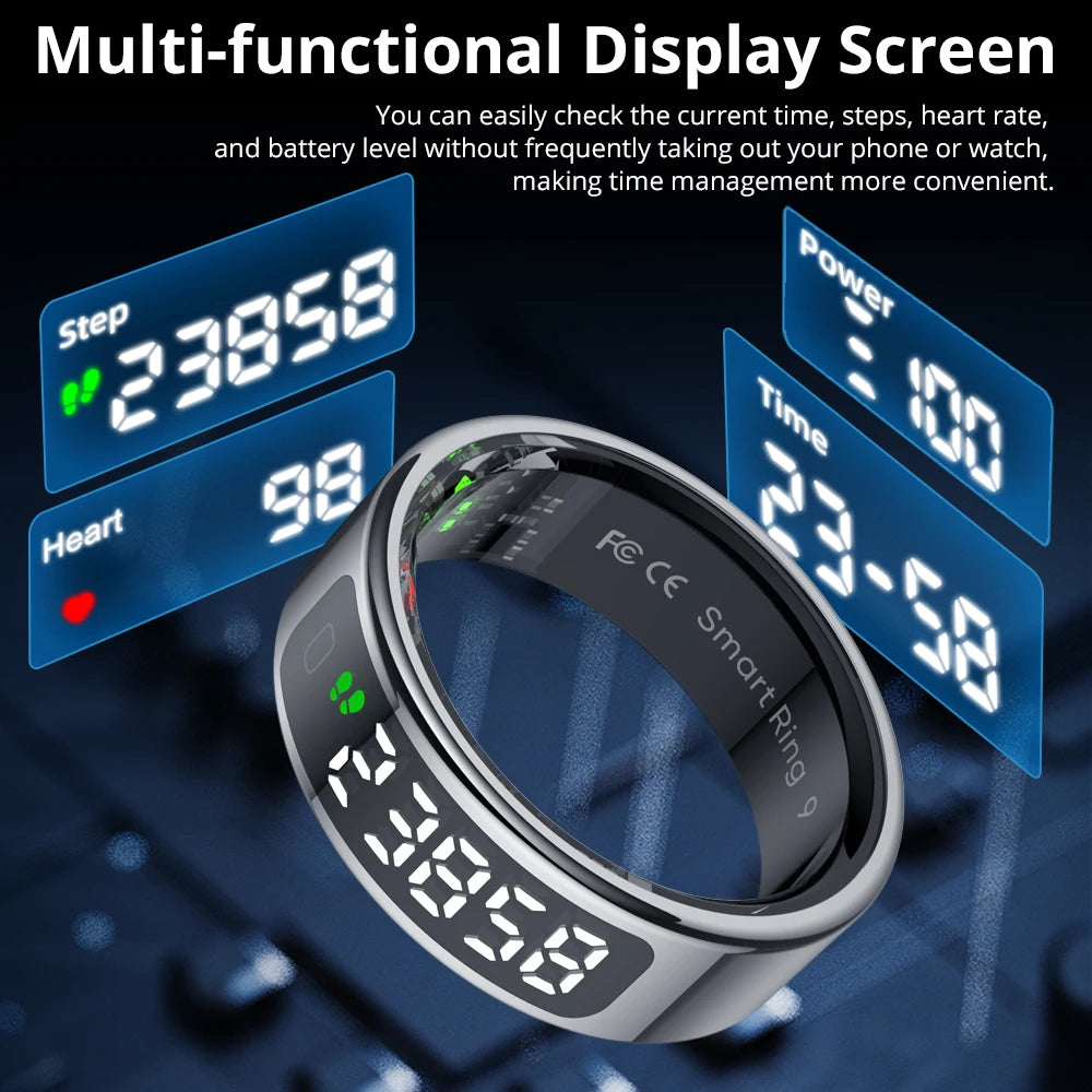 Smart Ring with Display Screen and Touch