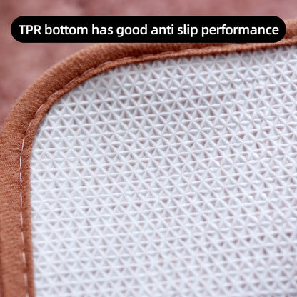 A small bathroom mat, non-slip