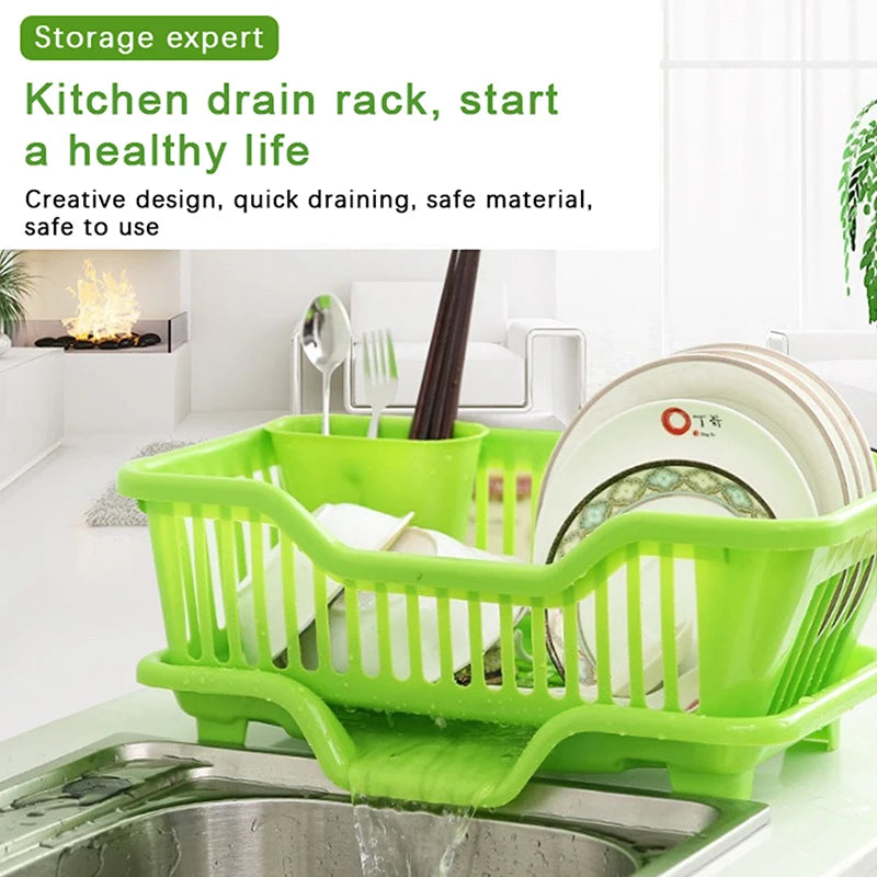 Kitchen Drainage Rack With Drainer Board Countertop