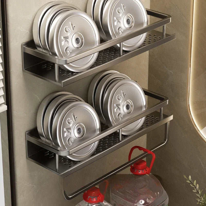Bathroom storage rack