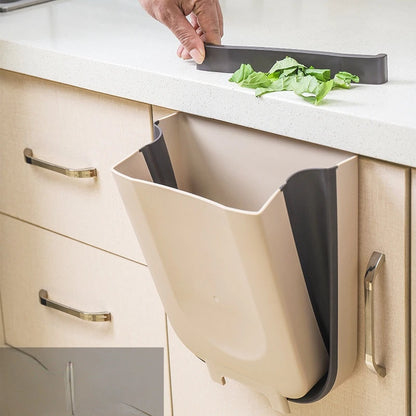 Kitchen Car Trash Can, Folding Garbage Bin