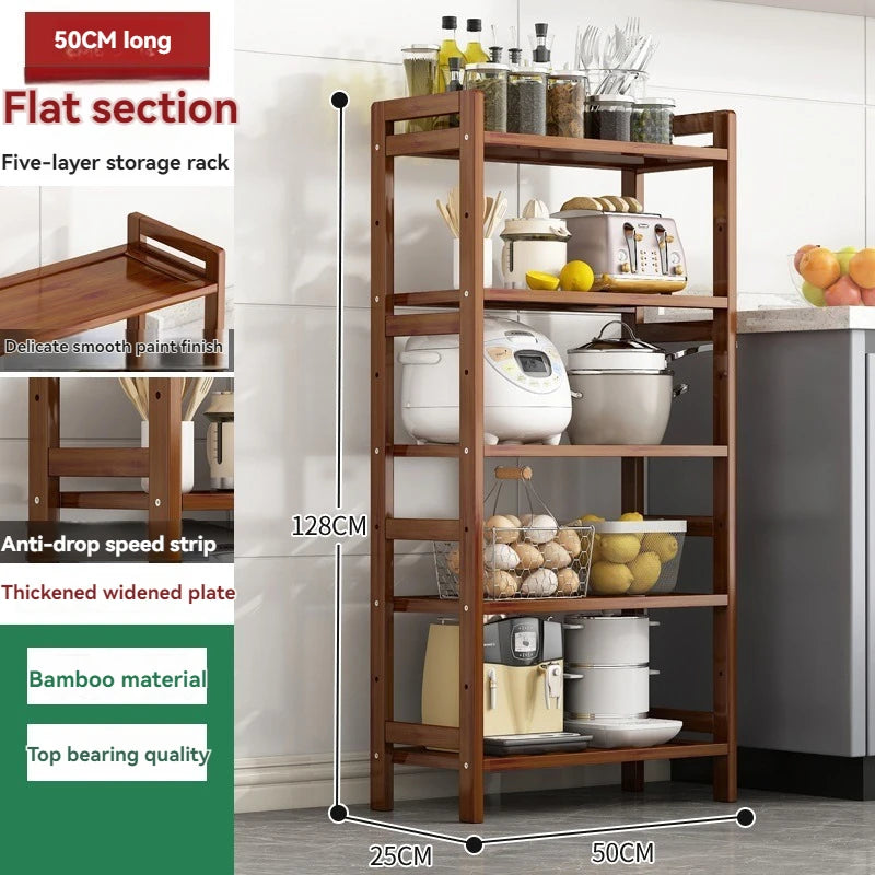 Kitchen shelf, floor standing multi-layer product