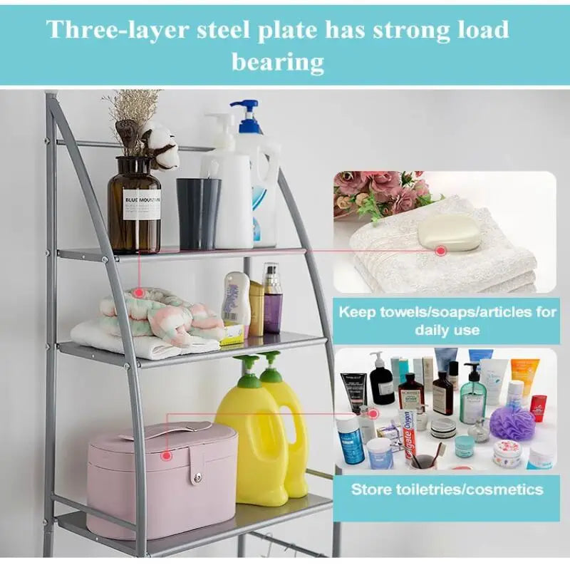 Household Multi functional bathroom floor storage