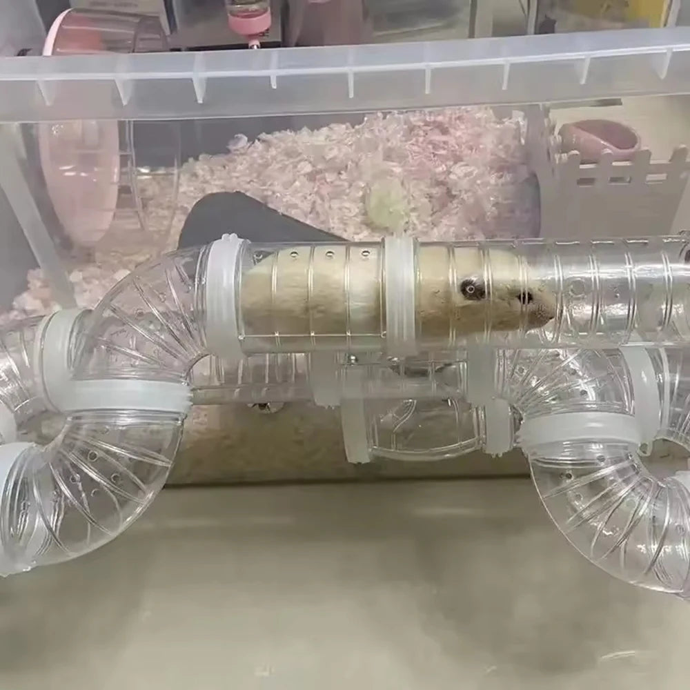 Hamster cage renovation external pipeline