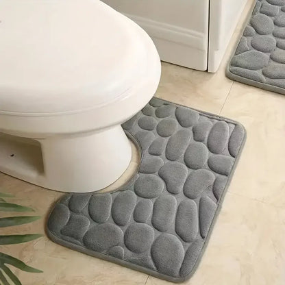 Washroom toilet foot mat U-shaped floor mat