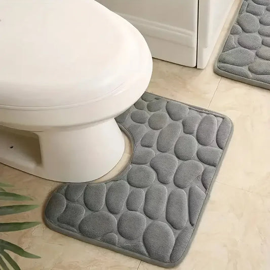 Washroom toilet foot mat U-shaped floor mat
