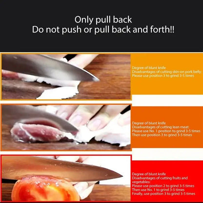 Kitchen 4 Segment Knife Sharpener Multifunctional Portable