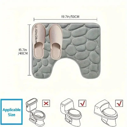 Washroom toilet foot mat U-shaped floor mat