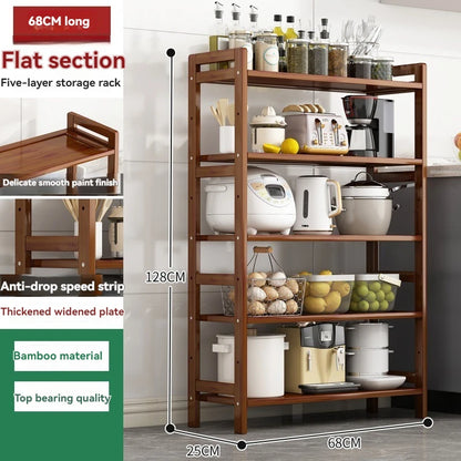 Kitchen shelf, floor standing multi-layer product