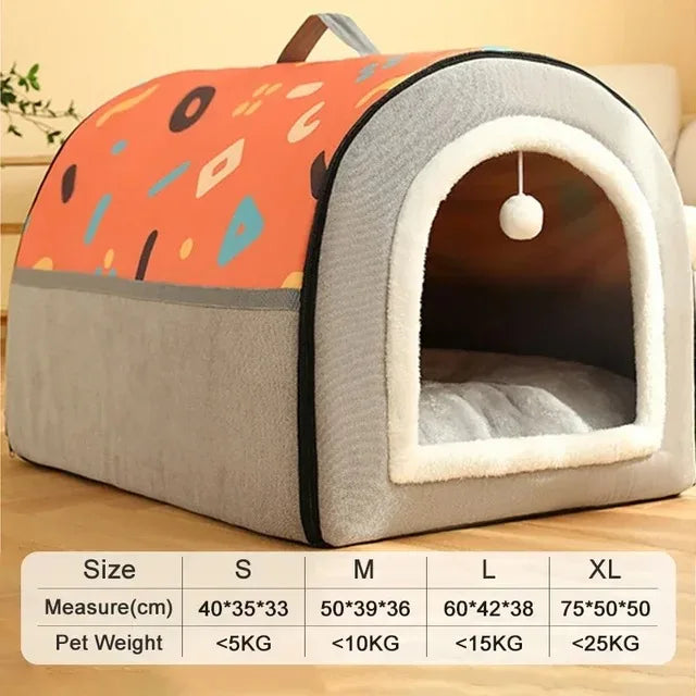 Warm Winter Cat Dog Bed Mat Deep Sleep Tent