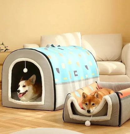 Warm Winter Cat Dog Bed Mat Deep Sleep Tent