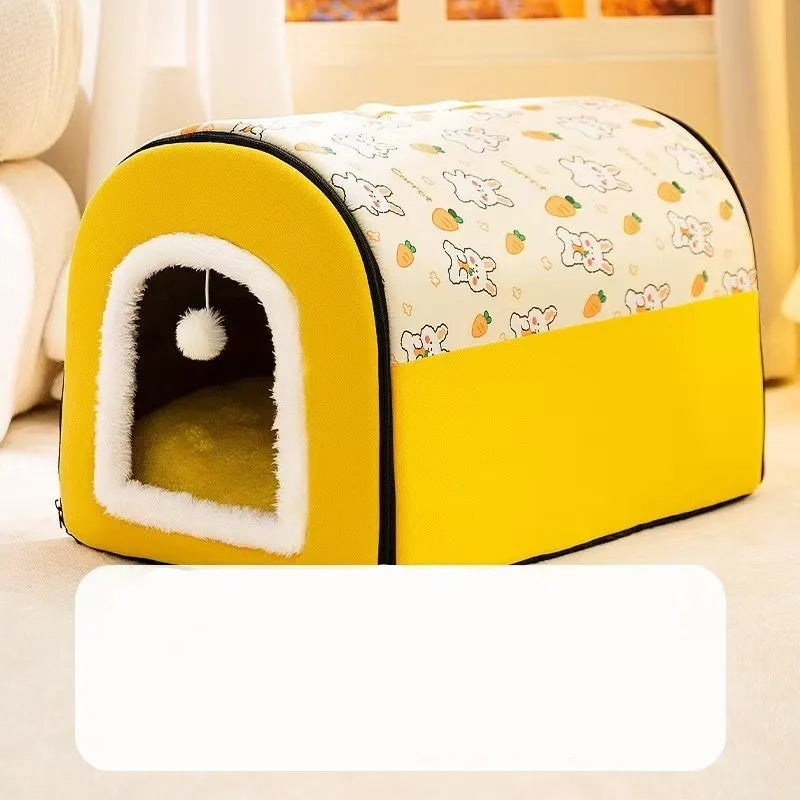 Warm Winter Cat Dog Bed Mat Deep Sleep Tent