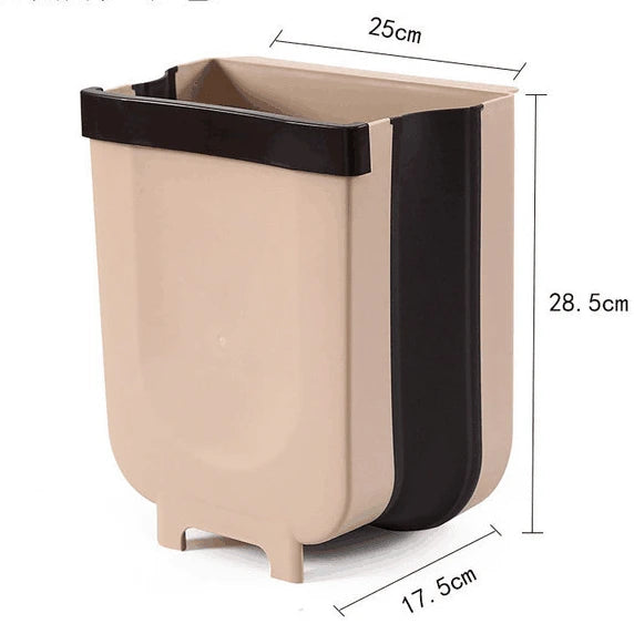 Kitchen Car Trash Can, Folding Garbage Bin