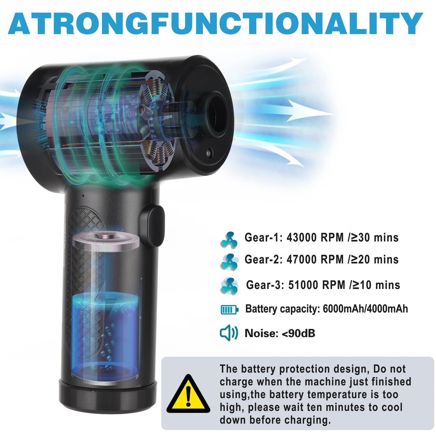 Protable Air Duster for Computer Cleaning