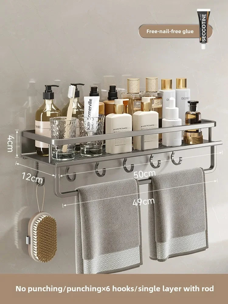 Bathroom storage rack