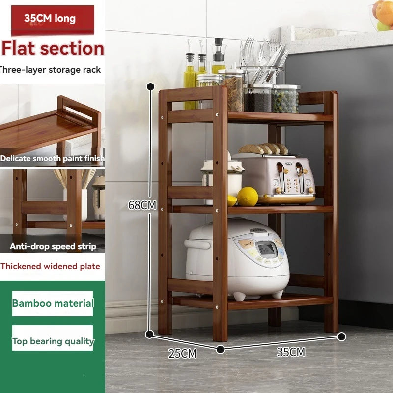 Kitchen shelf, floor standing multi-layer product