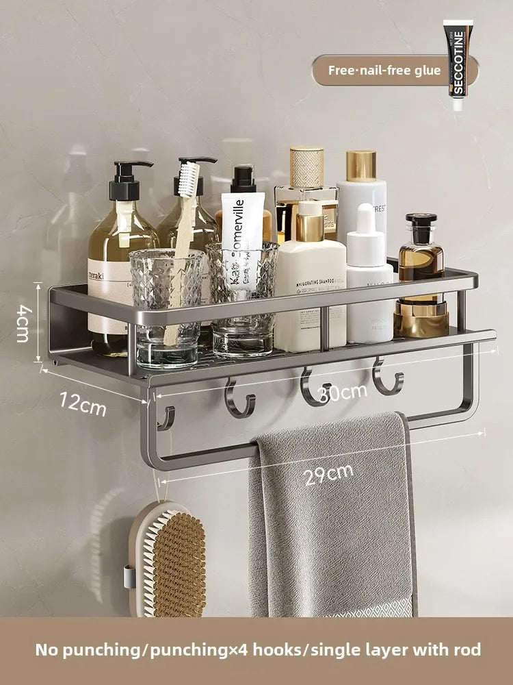 Bathroom storage rack