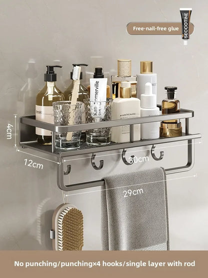 Bathroom storage rack