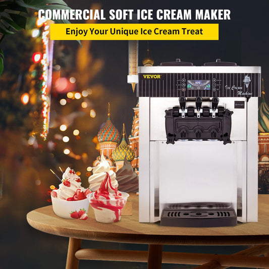 3-Flavor Soft Serve Machine
