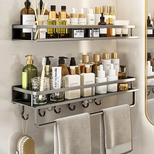 Bathroom storage rack