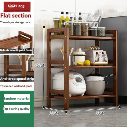 Kitchen shelf, floor standing multi-layer product