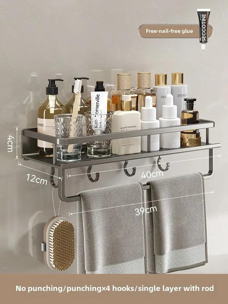 Bathroom storage rack